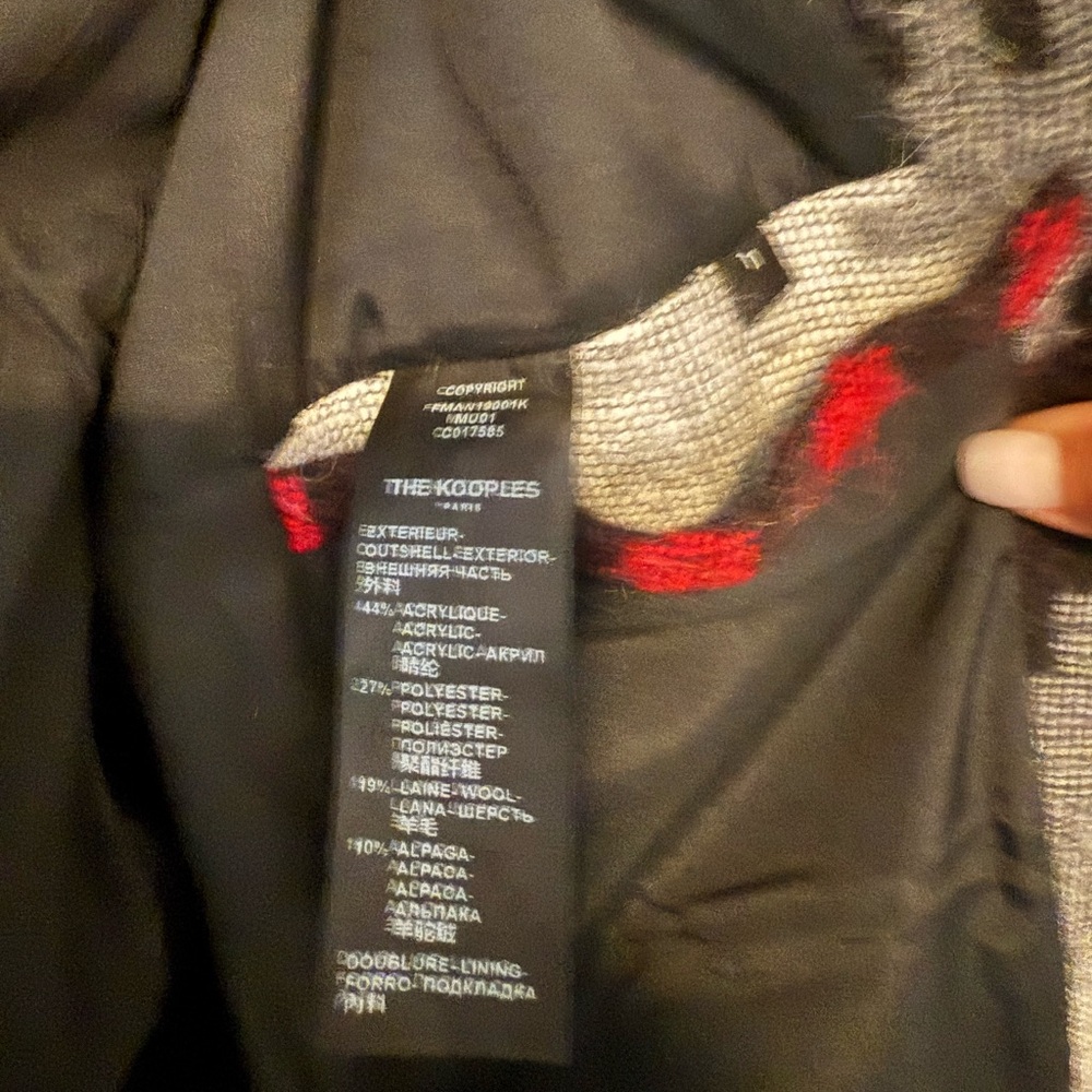 The Kooples Multicolor Patterned Jacket Size 1 - image 3